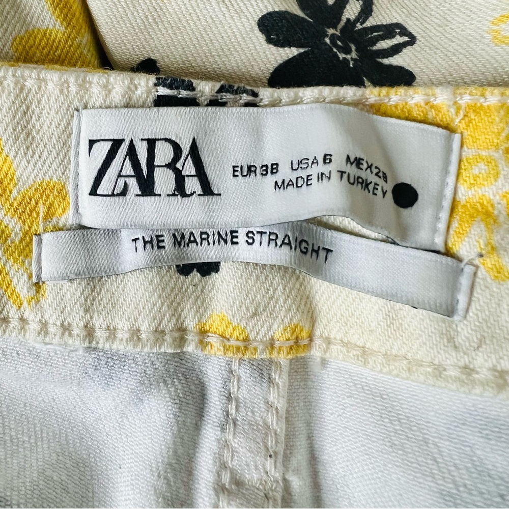 Zara The Marine Off White Groovy Wide Leg Jeans - Picture 11 of 12